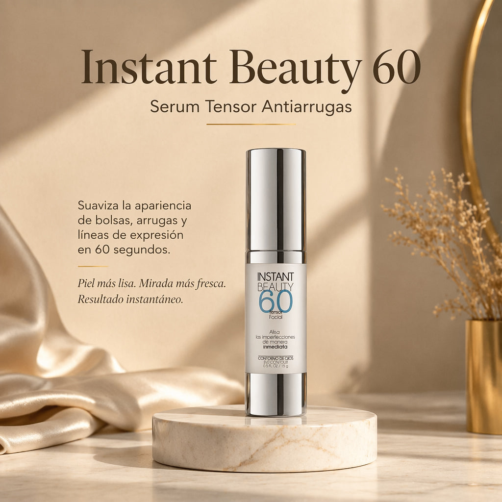 Instant Beauty 60 — Serum Tensor Antiarrugas de Acción Inmediata (15 ml)