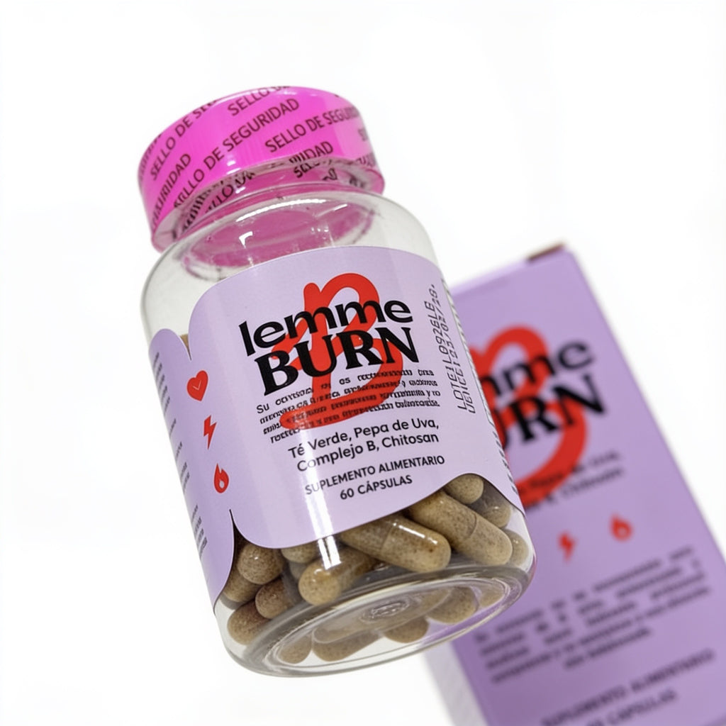 Lemme Burn - Té Verde, Pepa de Uva y Complejo B | 60 Cápsulas