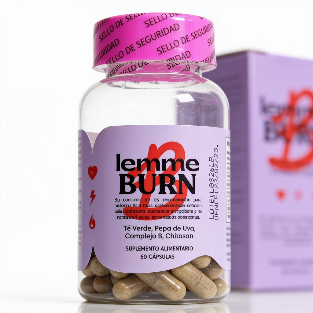 Lemme Burn - Té Verde, Pepa de Uva y Complejo B | 60 Cápsulas