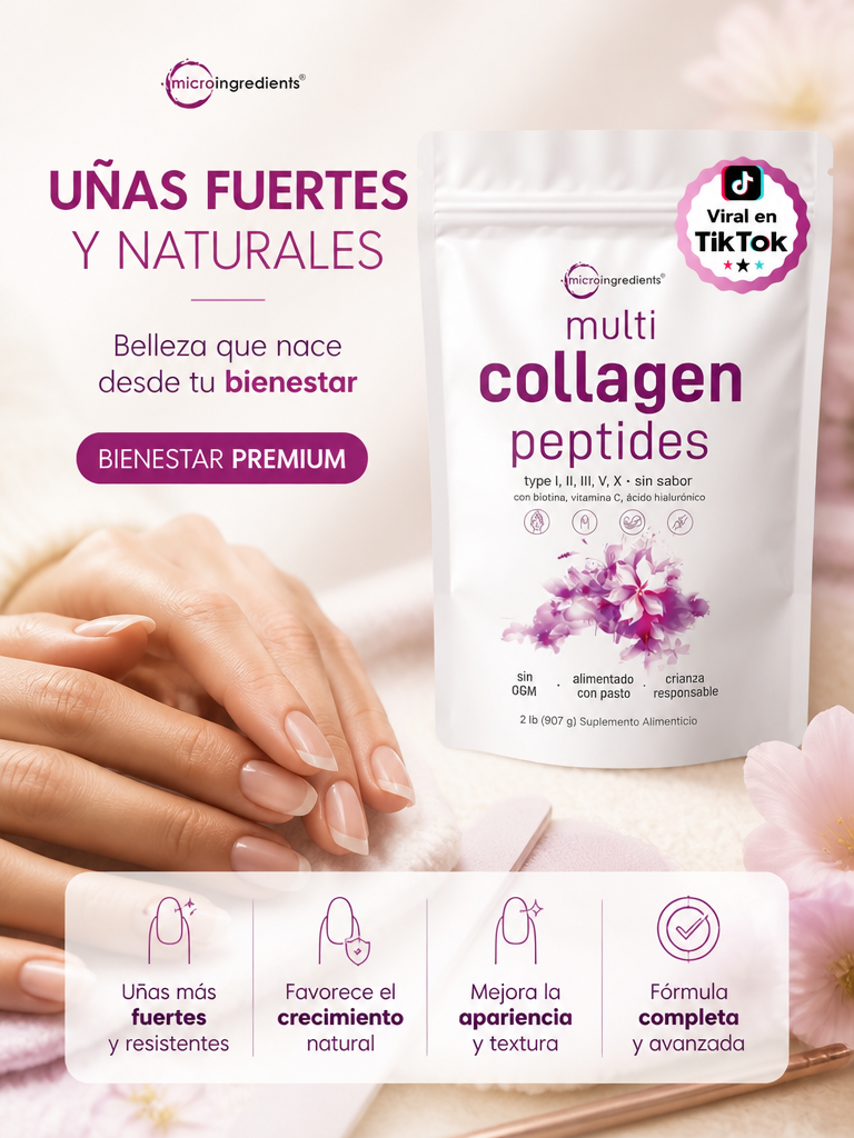 Multi Colágeno Hidrolizado Premium (Tipos I, II, III, V, X)