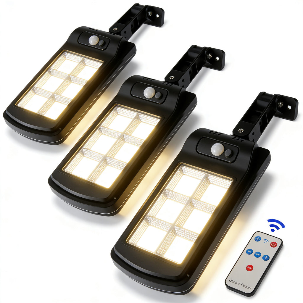 Foco LED solar resistente al agua - seguridad hogar Chile